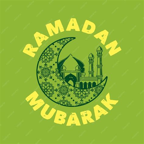 Premium Vector Vintage Slogan Typography Ramadan Mubarak For T Shirt