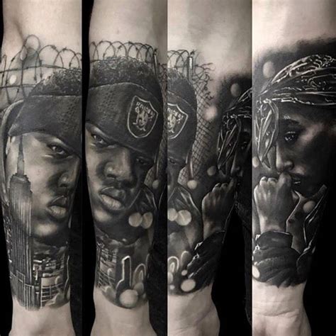 2pac's smile now, cry later tattoos 2pac's heartless skull tattoo 2pac's thug life tattoo. 2PAC BIGGIE | Tattoo studio, Notorious big tattoo, 2pac ...