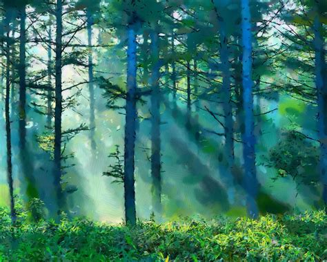 , abstract forest landscape painting by arizona, ist, sharon sieben. DAP café » landscape | Chinese landscape painting ...