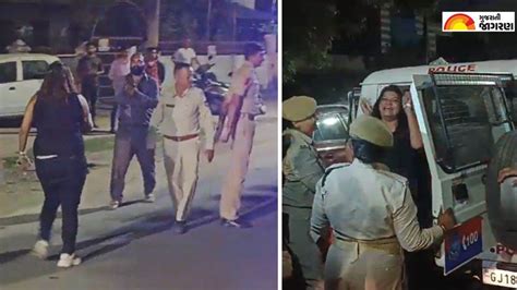 Gujarat नशे में धुत महिला कार चालक ने पुलिसकर्मी को मारा थप्पड़ हाई वोल्टेज ड्रामा के बाद