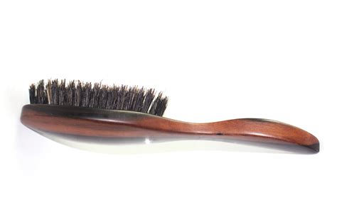 natural wooden boar bristle hair brush etsy