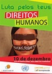 Cartaz (verde) de comemoração do Dia Internacional dos Direitos Human…