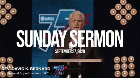 Sunday Sermon September 27 2020 Youtube