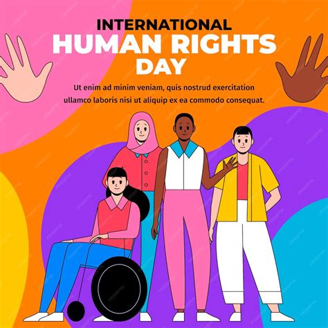 Premium Vector Hand Drawn Flat International Human Rights Day