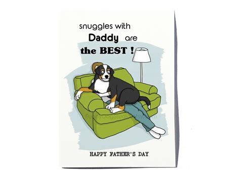 Fathers Day Card For Dog Dad Funny Card From A Dog Etsy