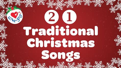 21 Traditional Christmas Carols With Lyrics Youtube
