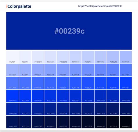 Hex Color Code 00239c Pantone Dark Blue C Color Information Hsl