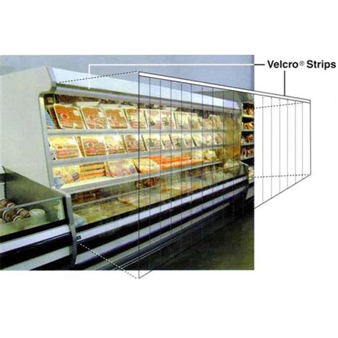Strip Curtain For Upright Refrigerated Display Case Door And Curtain
