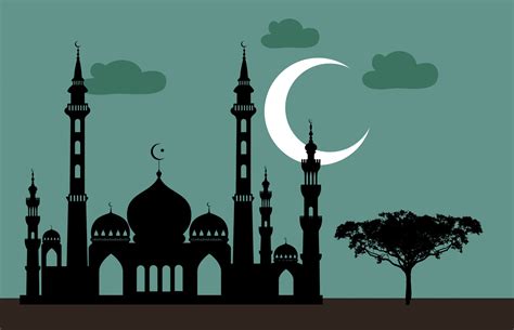 Free Images Ramadan Kareem Moon Masjid Eid Arabic Night