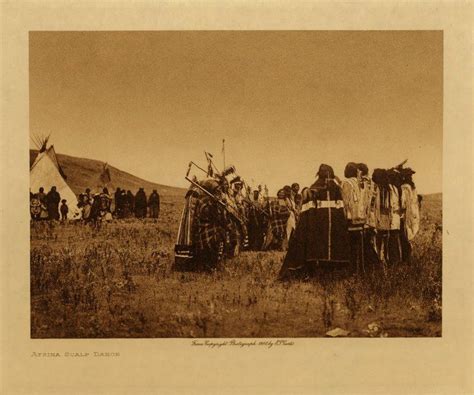 Atsina Group During A Scalp Dance 1908 North American Indians