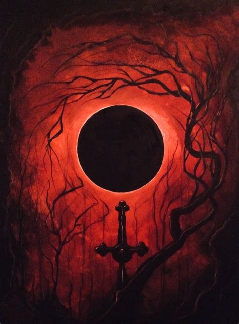 Call On The Dark Original Canvas Painting Tombstone And Etsy
