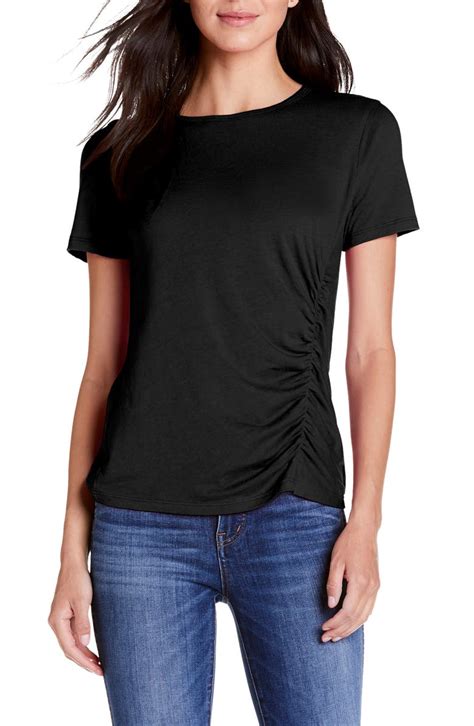 Michael Stars Jess Ultra Jersey Ruched Tee Nordstrom