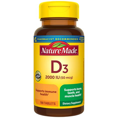 Vitamin D3 2000 Iu Tablets Nature Made®