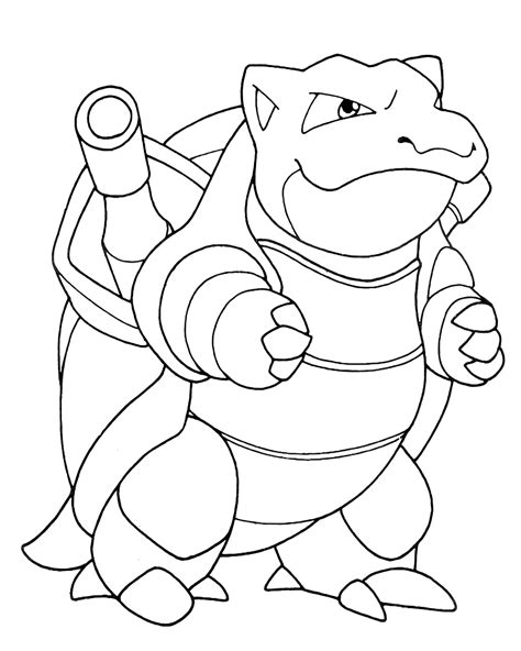 Blastoise Pokemon Coloring Book To Print And Online