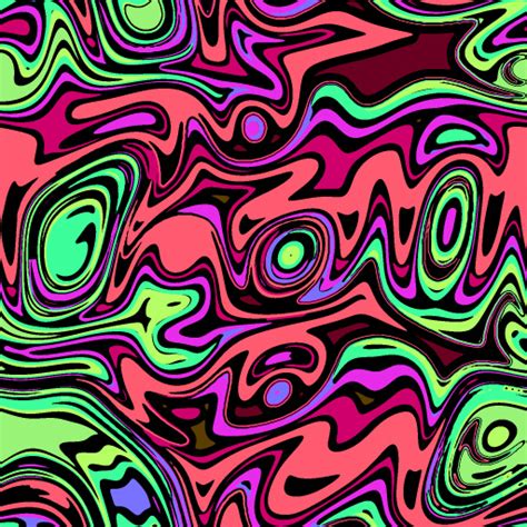 2d Colorful Squiggly Looping Pattern Maker Texture