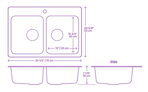 Small Double Kitchen Sink Dimensions Things In The Kitchen