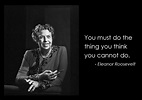 Eleanor is famous for her words of inspiration | Eleanor roosevelt ...