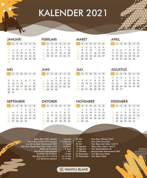 Kalender 2021 ini dilengkapi dengan penanggalan jawa, arab, dan penanggalan nasional. Kalender 2021 Indonesia Lengkap Dengan Hari Libur Nasional