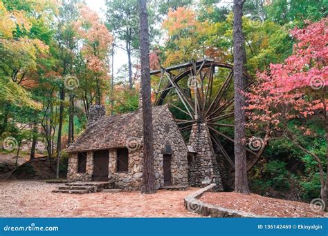 Old Mill In Autumn Georgia Stock Image Image Of Landscape 136142469