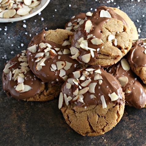 Hungry Couple Chocolate Covered Almond Butter Cookies