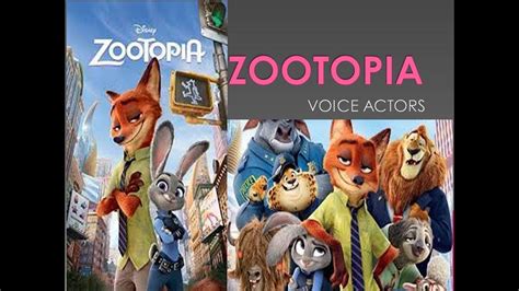 Zootopia Voice Actors Youtube