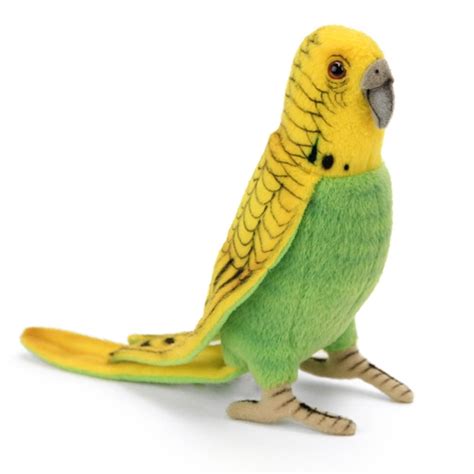 Lifelike Yellow Parakeet Stuffed Animal Hansa Stuffed Safari