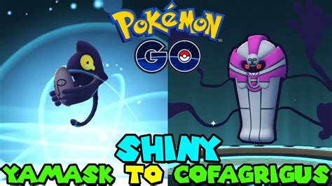 Evolving Shiny Yamask To Shiny Cofagrigus In Pokemon Go Youtube