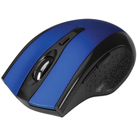 Siig 6 Button Ergonomic Wireless Optical Mouse Blue