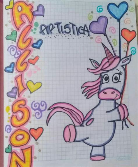 Cute Book Port Unicorn Cuadernos Creativos Cuadernos Lindos