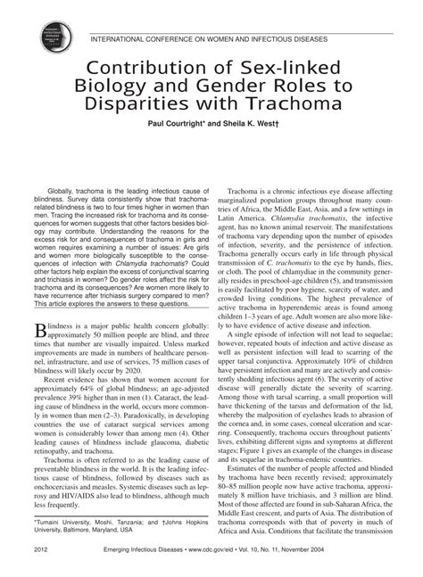 Pdf Contribution Of Sex Linked Biology And Gender Roles To