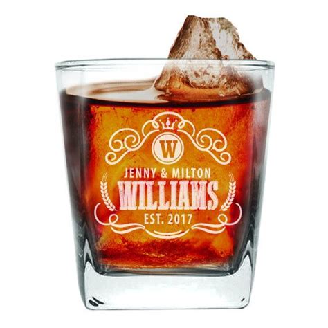 Personalized Whiskey Glassses Engraved Rocks Glass Bourbon Custom Engraved Ts Personalized