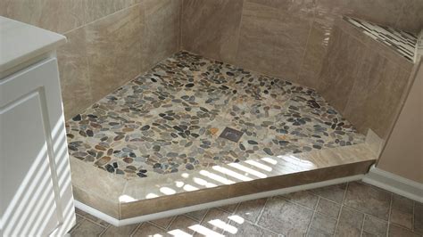 Sliced Cobblestone Pebble Tile Shower Floor Bathroom Flooring Tile