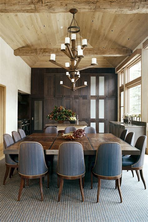 32 Chic Rooms With All Wood Ceilings Square Dining Room Table Bright