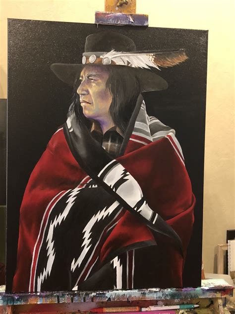 My Newest Native American Painting Oil On Canvas Native
