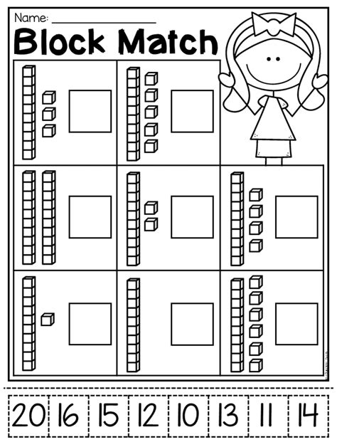 First Grade Numbers And Place Value Worksheets A F