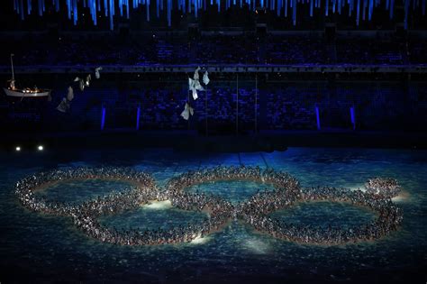 The Dancers Formed The Shape Of Four Olympic Rings And One Stubborn