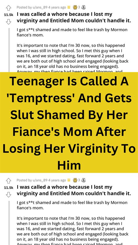 Teenager Is Called A Temptress And Gets Slut Shamed By Her Fiance S Mom After Losing Her
