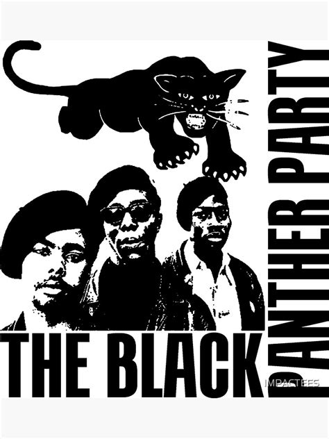 Black Panther Party Sticker By Impactees Redbubble