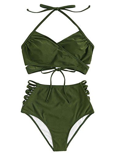 SOLYHUX Maillots de Bain 2 Pièces Bikini à Bretelle Push up Rembourré