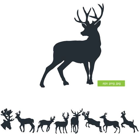 Deer Silhouette By Silhouettes Clipart Deer Silhouette Printable
