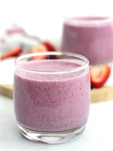 Strawberry Blueberry Smoothie Slow The Cook Down