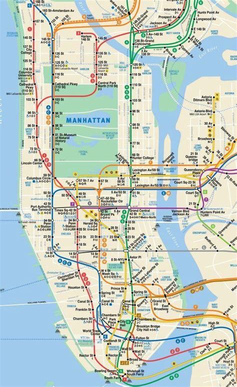 Nyc Subway Map Get Your Free Manhattan Subway Map And Ride Like A New