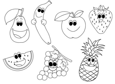 printable fruit coloring pages  kids fruit coloring pages vegetable coloring pages