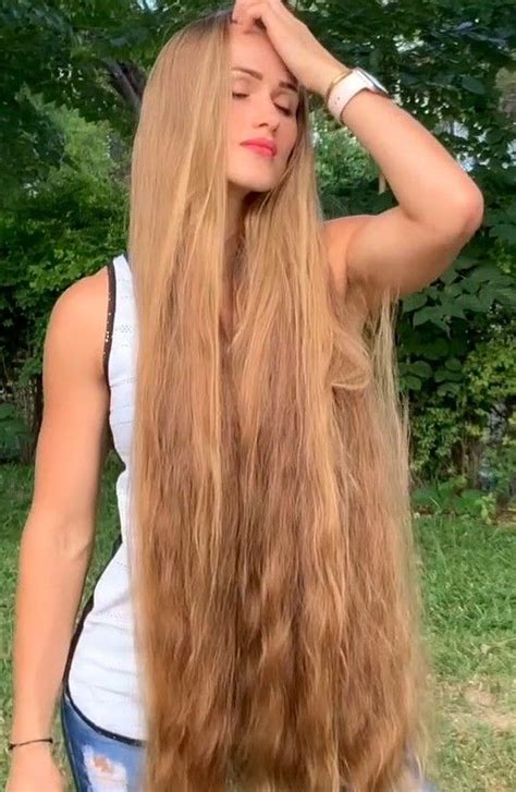 Video Natural Beauty Realrapunzels Sexy Long Hair Long Hair