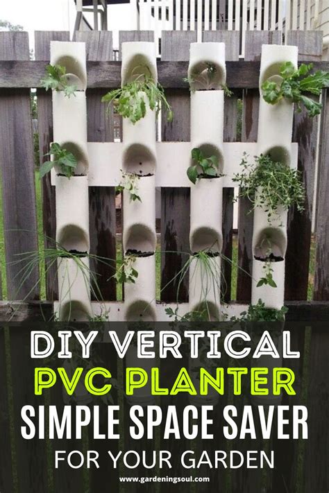 Diy Vertical Pvc Planter Simple Space Saver For Your Garden