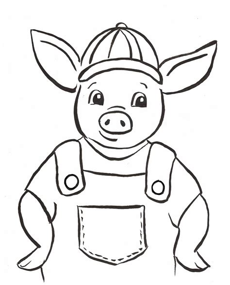 Coloring Page Little Pig 1 Art Starts For Kids