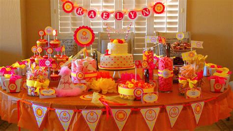 Sunshine Party Theme - Pink and Orange Birthday Party Ideas | Lil Miss