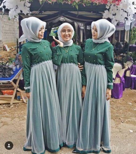 Warna Baju Bridesmaid Kekinian Model Baju Bridesmaid Hijab Kekinian