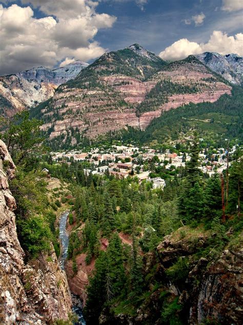 Mountain Town Of Ouray Colorado Stock Image Image Of Colorado
