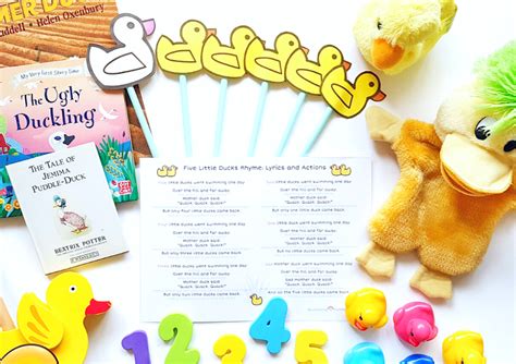 Five Little Ducks Song Lyrics Free Activities Learning Puddles